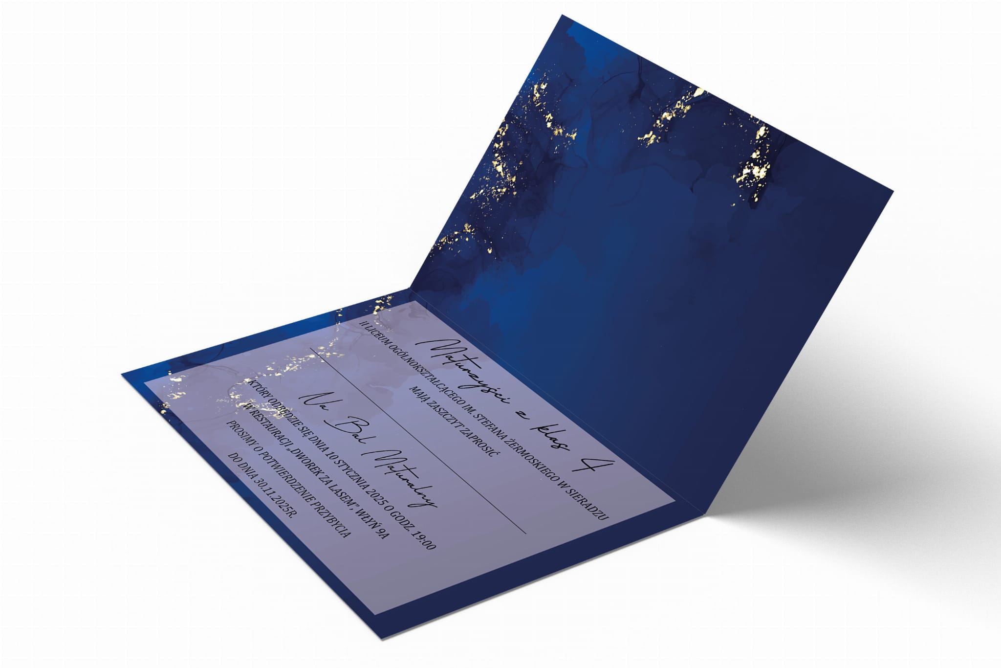 Zaproszenie na Studniówkę -Z-100-03 - obrazek 2