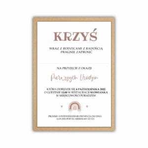 Zaproszenie na Roczek / Z-R-04