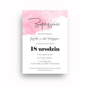 Zaproszenie Urodzinowe / Z-18-11