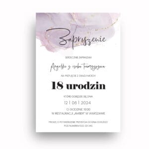 Zaproszenie Urodzinowe / Z-18-12