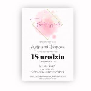 Zaproszenie Urodzinowe / Z-18-13