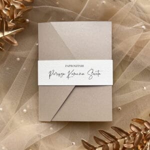 Zaproszenie na Komunię / Z-K-16 OLD GOLD