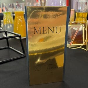 Menu - Czarny + Złoty - KUD-M-01