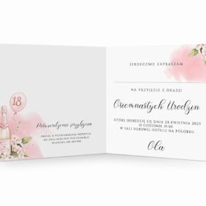 Zaproszenie Urodzinowe / Z-18-16