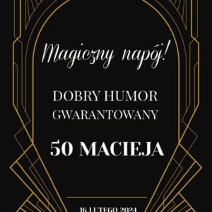 NAKLEJKA NA BUTELKĘ - U-GATSBY-02