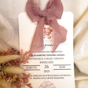 Zaproszenie na Roczek / Z-R-11-RÓŻ