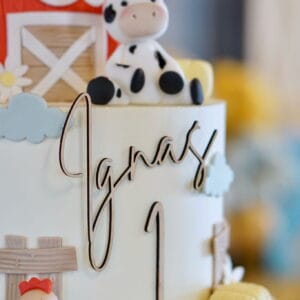 TOPPER -  IMIĘ + CYFERKA