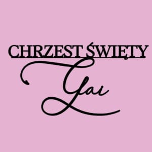 Topper Chrzest Święty + imię TP07