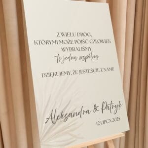 Tablica powitalna – Ślubna - S-TP-02