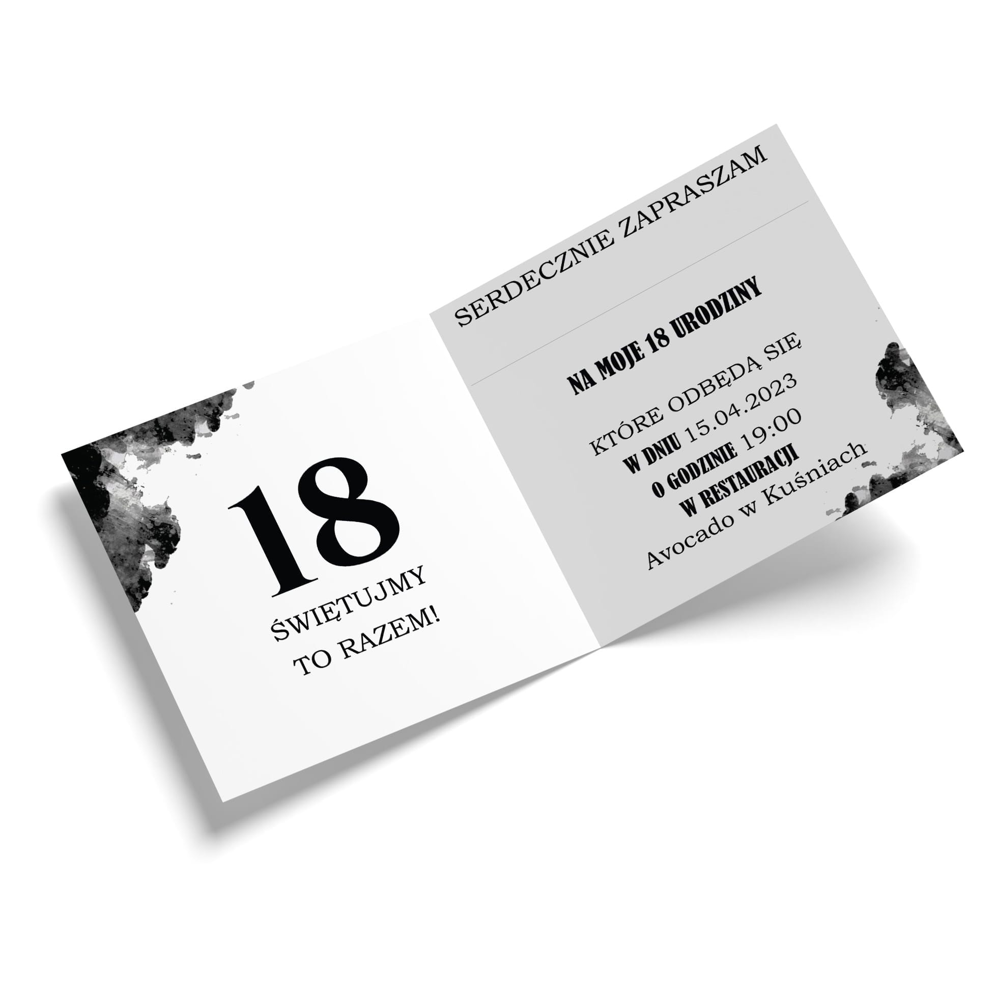 Zaproszenie Urodzinowe / Z-UD-10 - obrazek 2