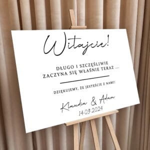 Tablica powitalna – Ślubna - S-TP-07