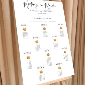 Plany stołów - Ślubny  - KS-PS-01