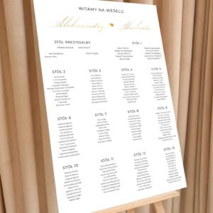 Plany stołów - Ślubny  - KS-PS-02