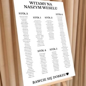 Plany stołów - Ślubny  - KS-PS-05