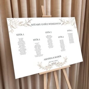 Plany stołów - Ślubny  - KS-PS-07