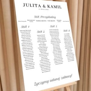 Plany stołów - Ślubny  - KS-PS-08