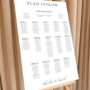 Plany stołów - Ślubny  - KS-PS-10