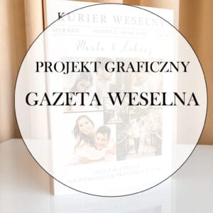 Projekt Graficzny – Gazeta Weselna „Kurier Weselny