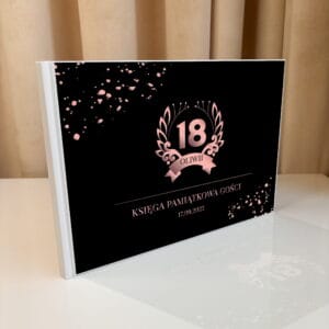 Księga gości na urodziny - KG-18- ZŁOTA