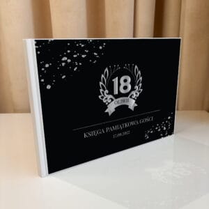 Księga gości na urodziny - KG- 18 - SREBRNA