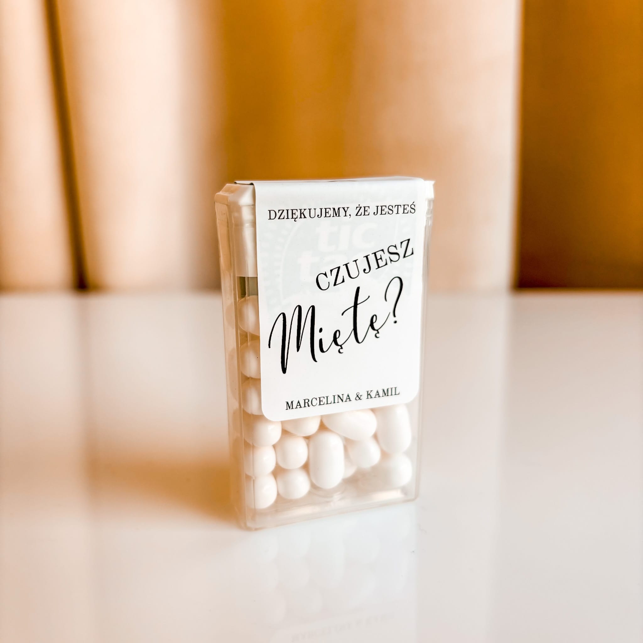 Tic Tac – Podziękowania dla Gości Ślbne 1