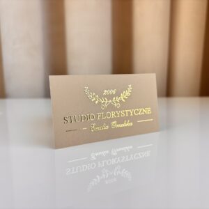 Wizytówki - Złocenie 3D