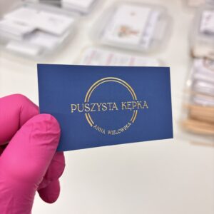 Wizytówki - Złocenie 3D