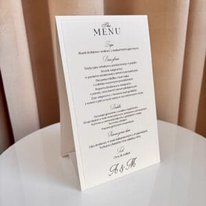 Menu weselne - Kolekcja A&M
